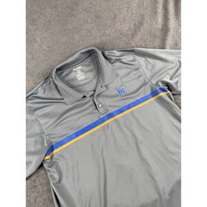 University of Memphis Tigers Gray Polo Shirt Size XL Football